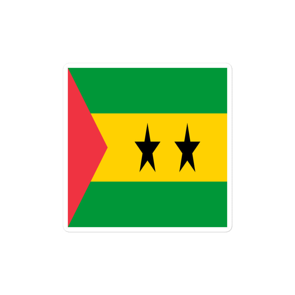 National Flag Stickers - Collection 9 Sao Tome & Principe sticker-4x4