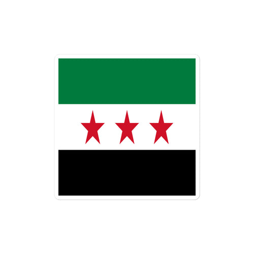 National Flag Stickers - Collection 9 Syria / 2x2 / Satin