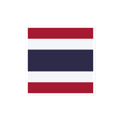National Flag Stickers - Collection 9 Thailand / 2x2 / Satin