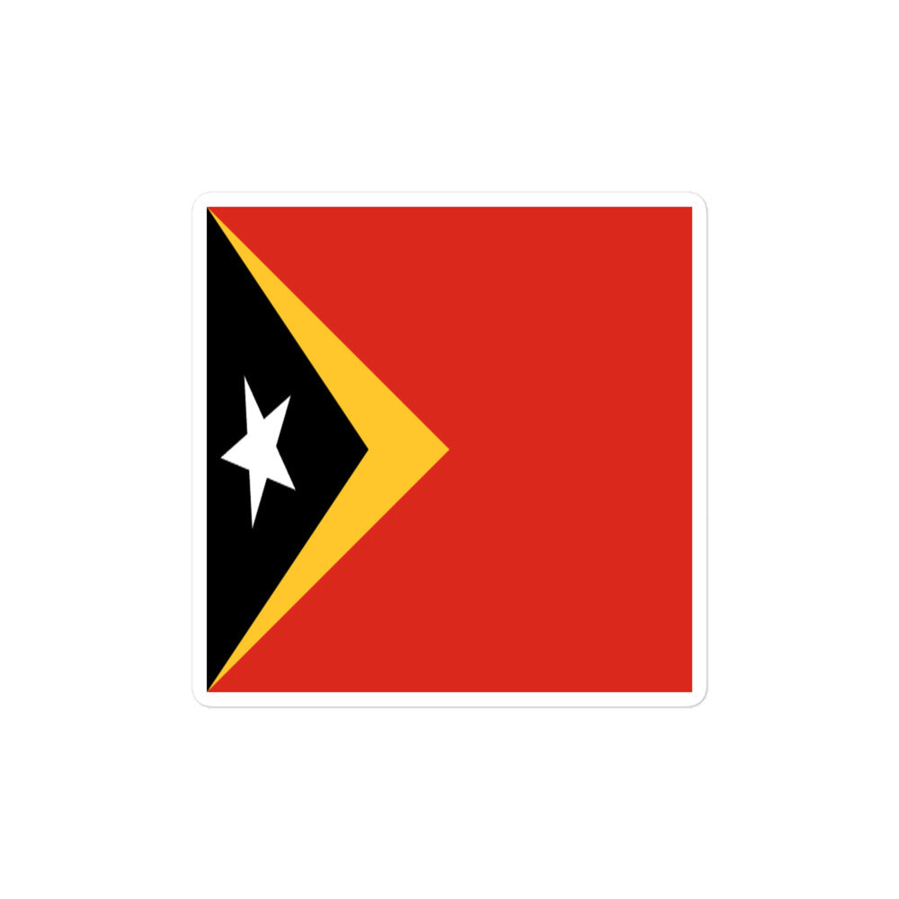 National Flag Stickers - Collection 9 Timor-Leste sticker-4x4