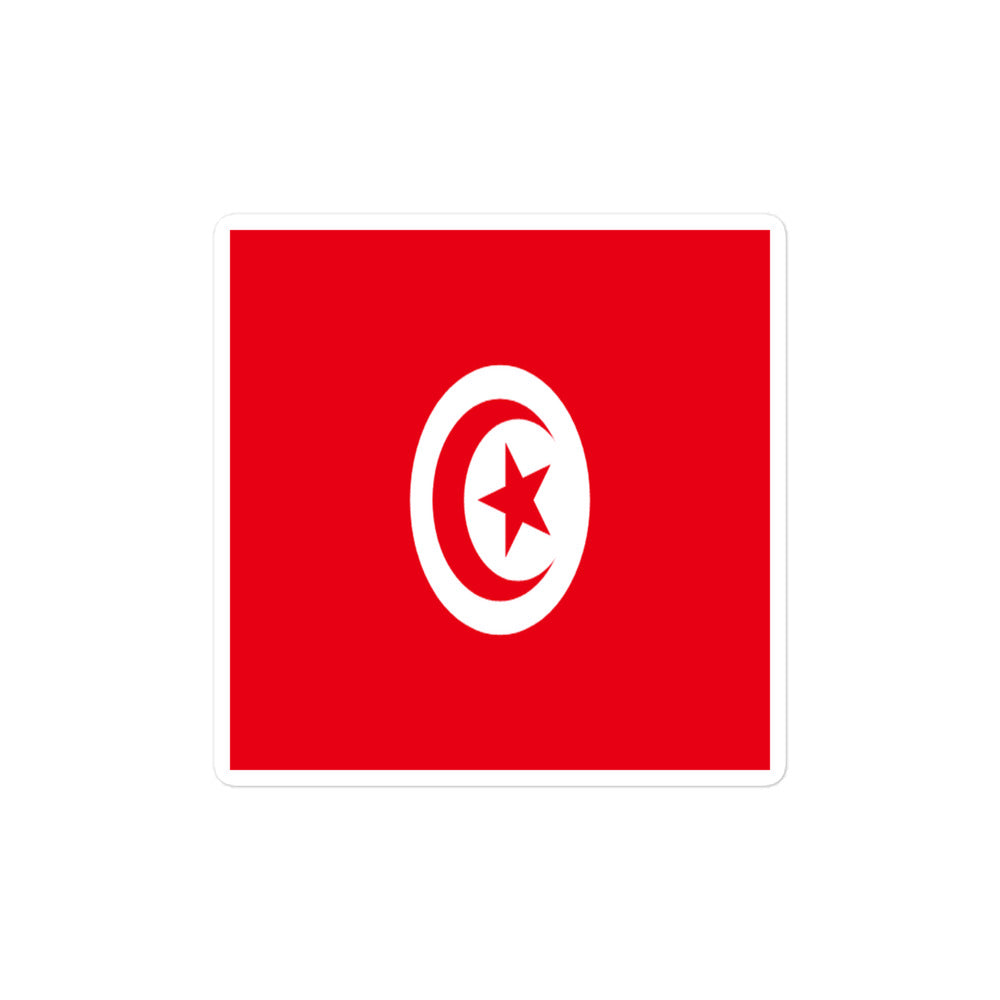 National Flag Stickers - Collection 9 Tunisia sticker-4x4