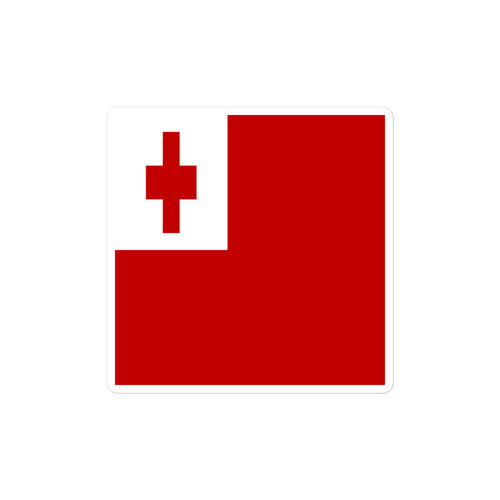 National Flag Stickers - Collection 9 Tonga / 2x2 / Satin