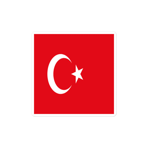 National Flag Stickers - Collection 9 Turkey / 2x2 / Satin