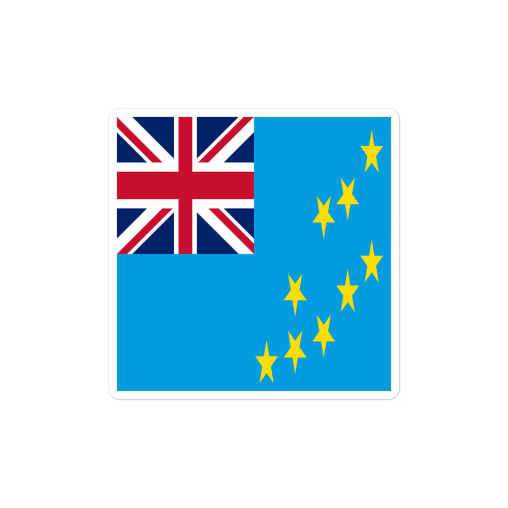 National Flag Stickers - Collection 9 Tuvalu sticker-4x4