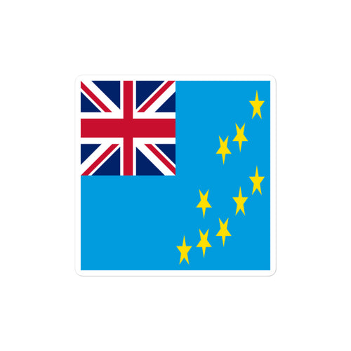 National Flag Stickers - Collection 9 Tuvalu / 2x2 / Satin