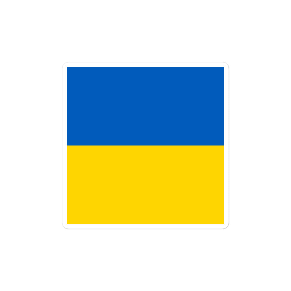 National Flag Stickers - Collection 10 Ukraine sticker-4x4
