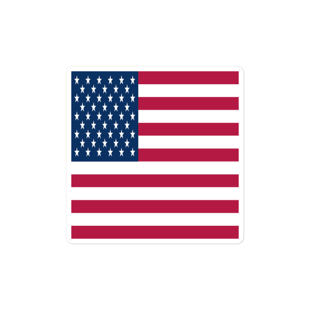 National Flag Stickers - Collection 10 United States sticker-4x4