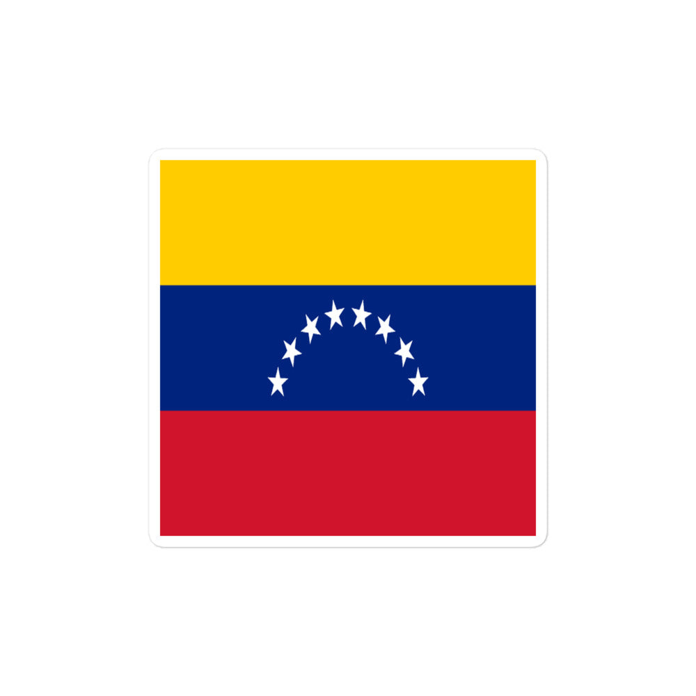 National Flag Stickers - Collection 10 Venezuela sticker-4x4