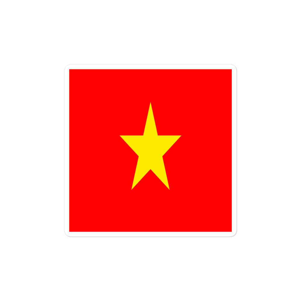 National Flag Stickers - Collection 10 Vietnam sticker-4x4