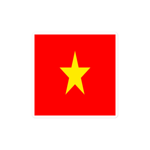 National Flag Stickers - Collection 10 Vietnam / 2x2 / Satin