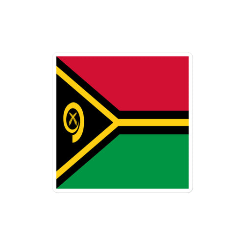 National Flag Stickers - Collection 10 Vanuatu / 2x2 / Satin