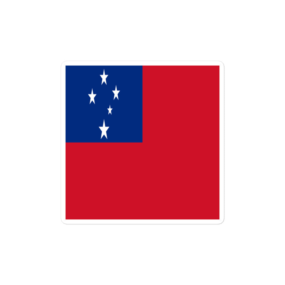 National Flag Stickers - Collection 10 Samoa sticker-4x4