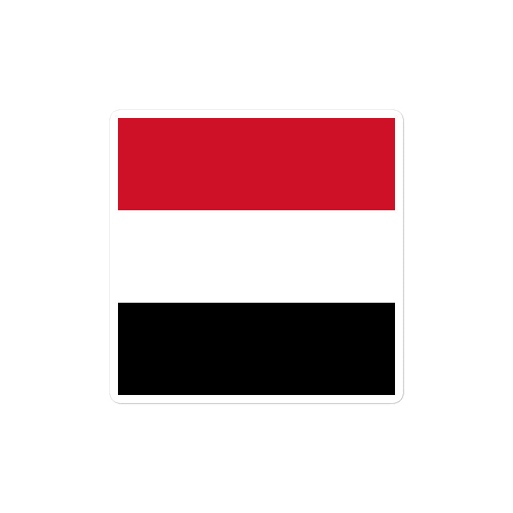 National Flag Stickers - Collection 10 Yemen sticker-4x4