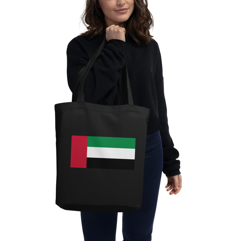 National Flag Tote Bags - Collection 1 United Arab Emirates tote-black