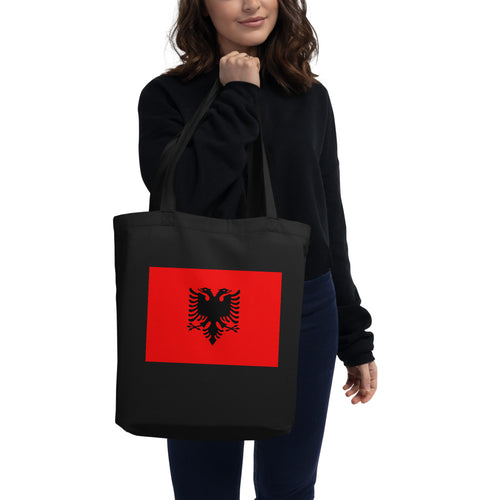 National Flag Tote Bags - Collection 1 Albania / One size / Black