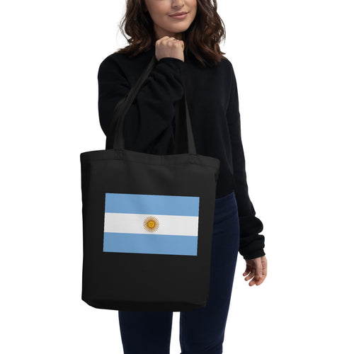 National Flag Tote Bags - Collection 1 Argentina / One size / Black