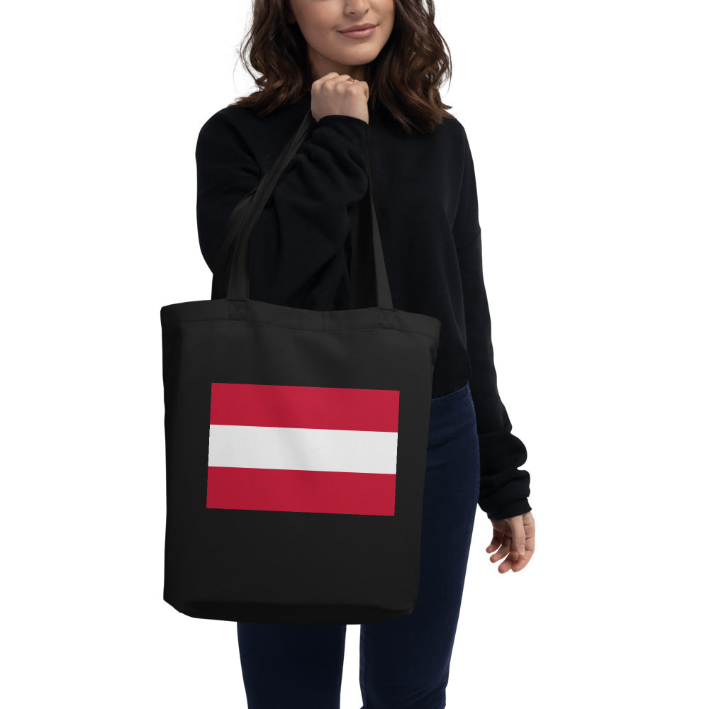 National Flag Tote Bags - Collection 1 Austria tote-black