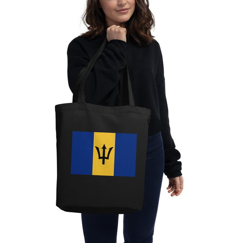 National Flag Tote Bags - Collection 1 Barbados / One size / Black