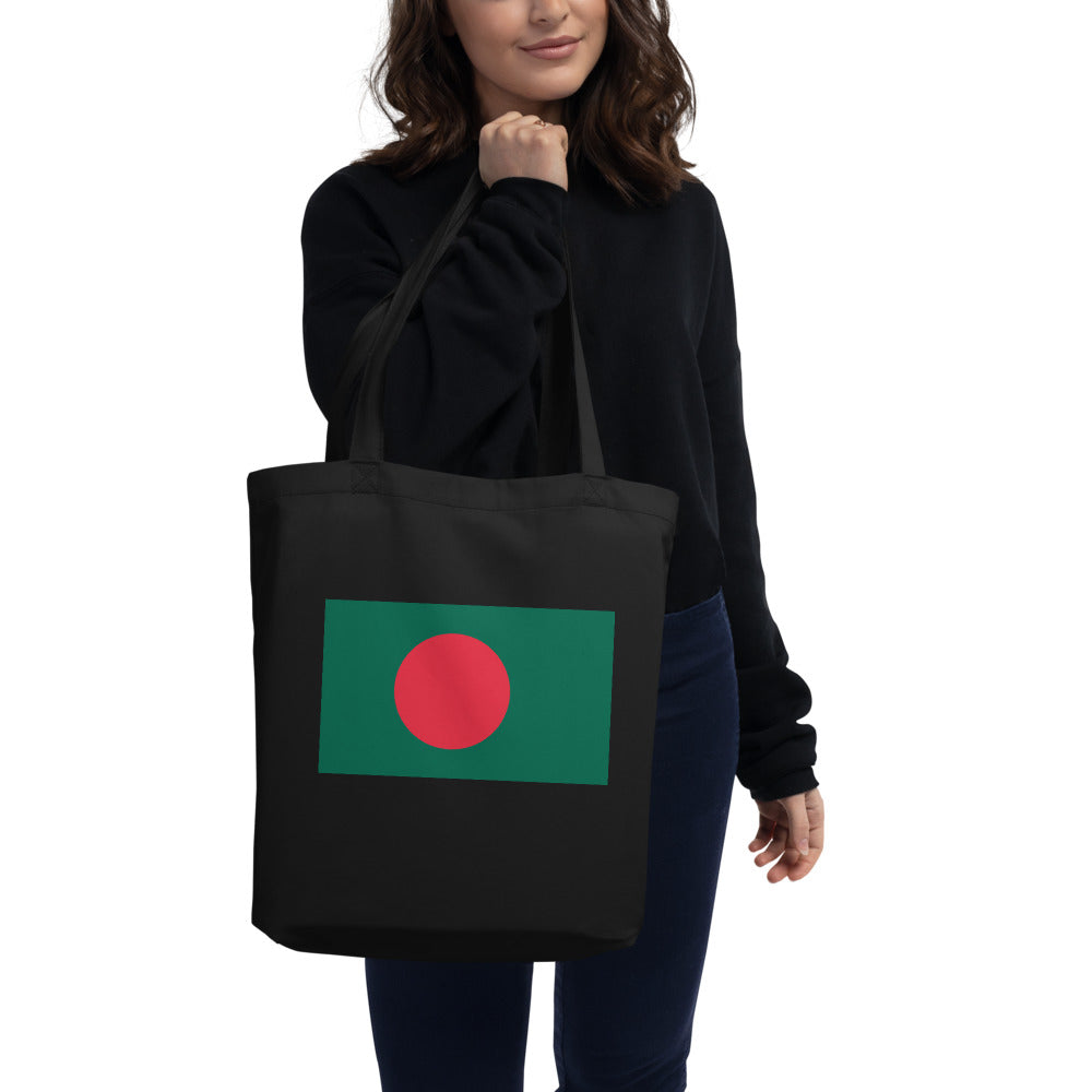 National Flag Tote Bags - Collection 1 Bangladesh tote-black
