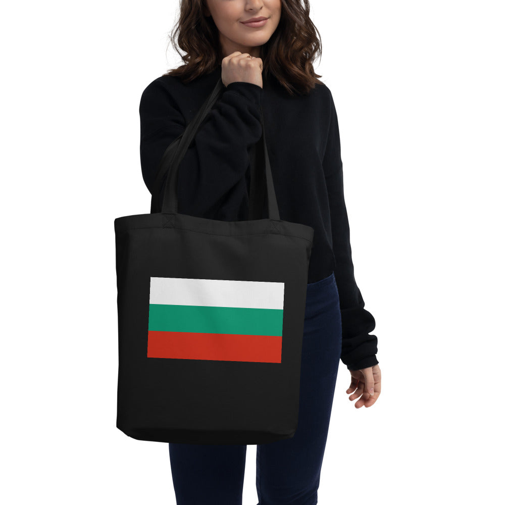 National Flag Tote Bags - Collection 1 Bulgaria tote-black