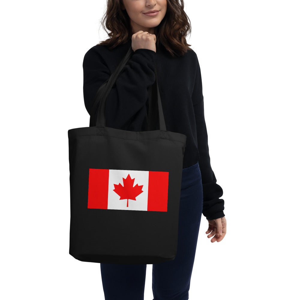National Flag Tote Bags - Collection 1 Canada tote-black