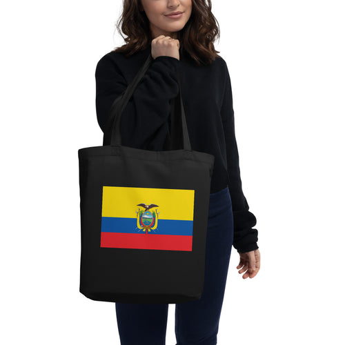 National Flag Tote Bags - Collection 1 Ecuador / One size / Black