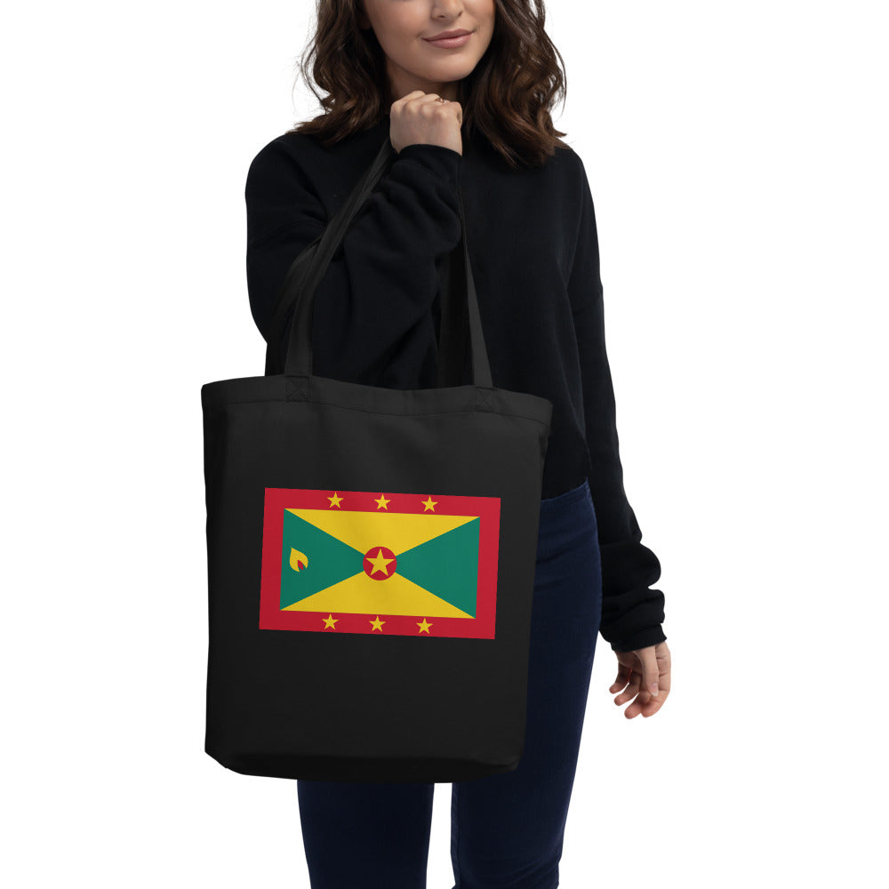 National Flag Tote Bags - Collection 2 Grenada tote-black