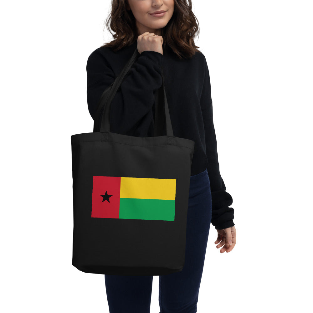 National Flag Tote Bags - Collection 2 Guinea-Bissau tote-black