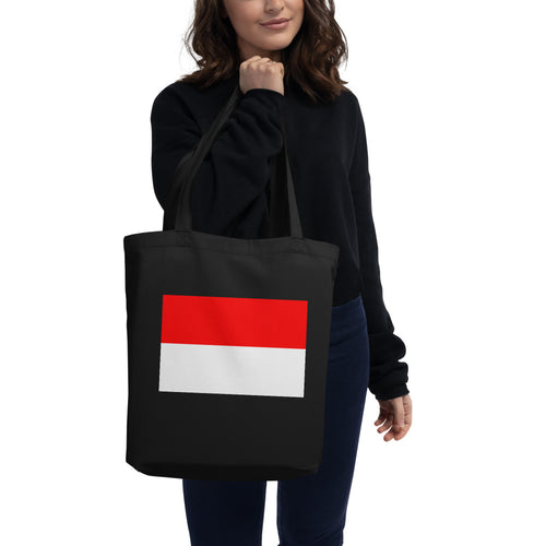National Flag Tote Bags - Collection 2 Indonesia / One size / Black