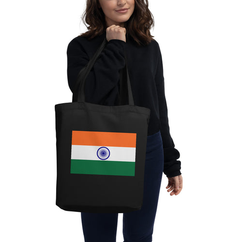 National Flag Tote Bags - Collection 2 India / One size / Black