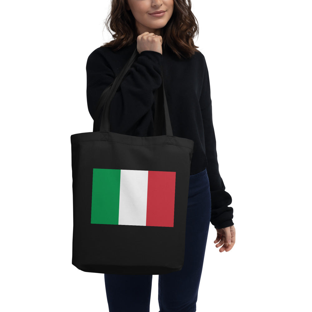 National Flag Tote Bags - Collection 2 Italy tote-black