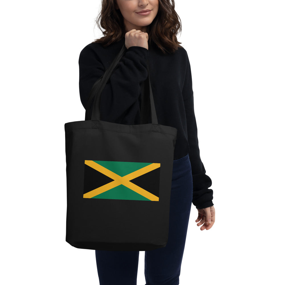 National Flag Tote Bags - Collection 2 Jamaica tote-black