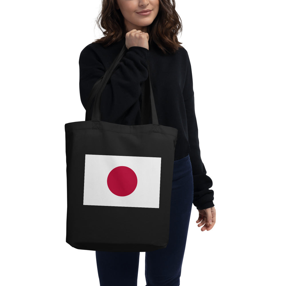 National Flag Tote Bags - Collection 2 Japan tote-black