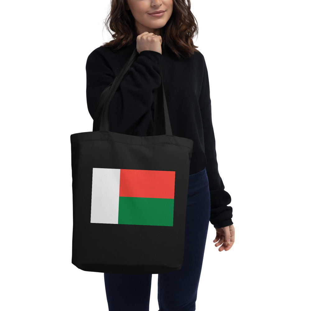 National Flag Tote Bags - Collection 3 Madagascar tote-black