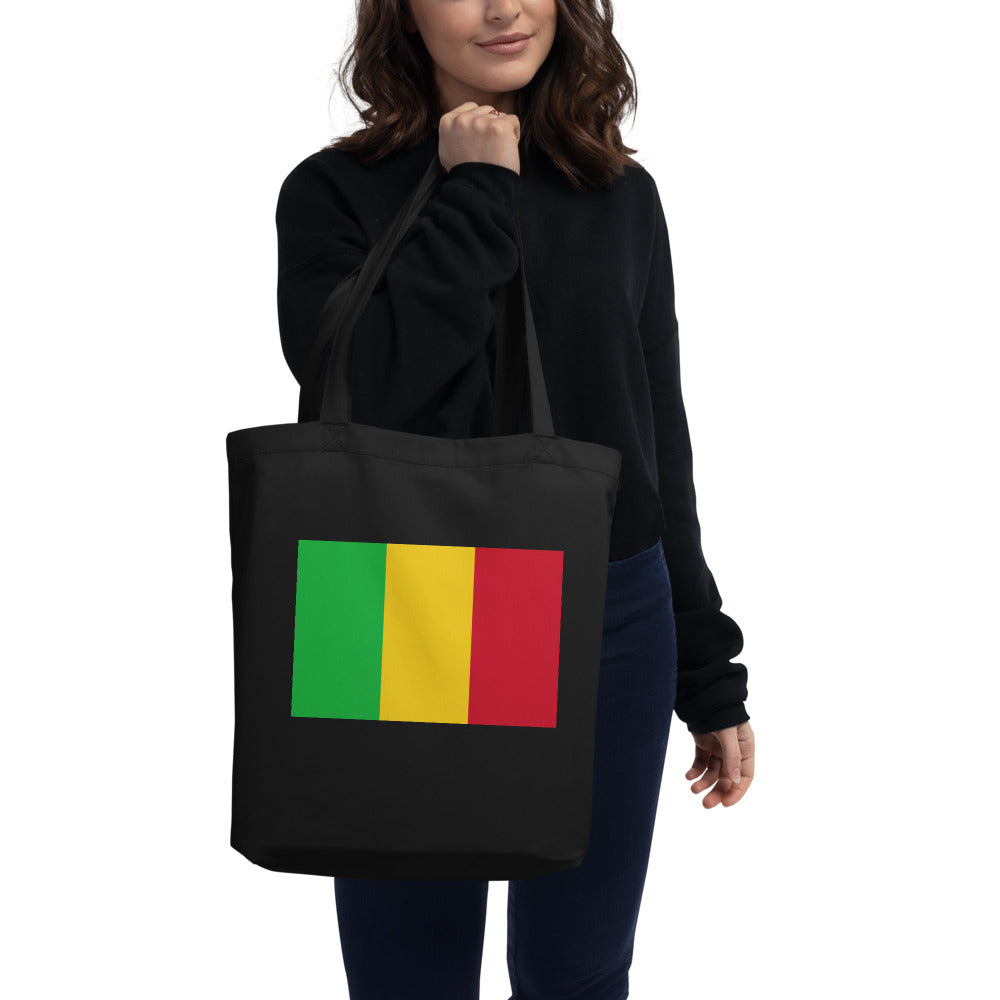 National Flag Tote Bags - Collection 3 Mali tote-black