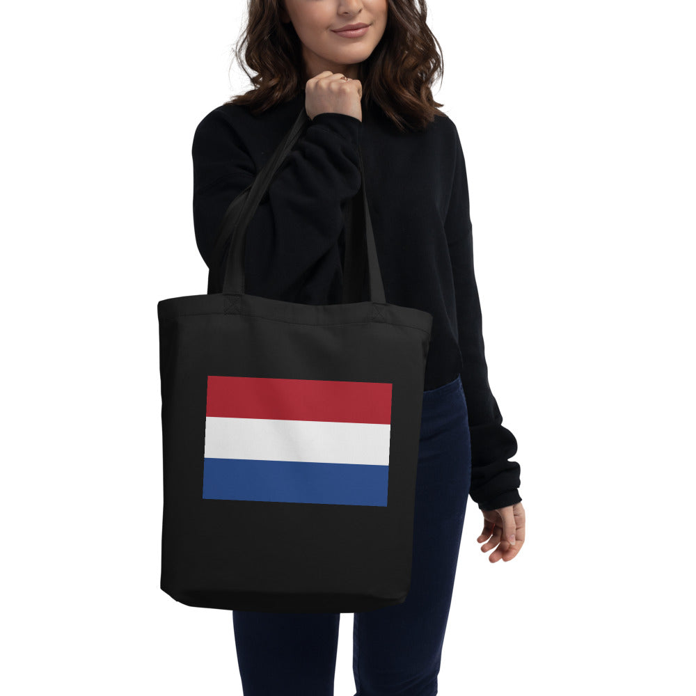 National Flag Tote Bags - Collection 3 Netherlands tote-black