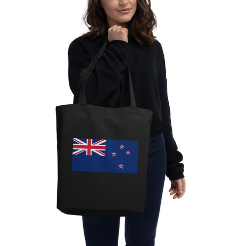 National Flag Tote Bags - Collection 3 New Zealand / One size / Black