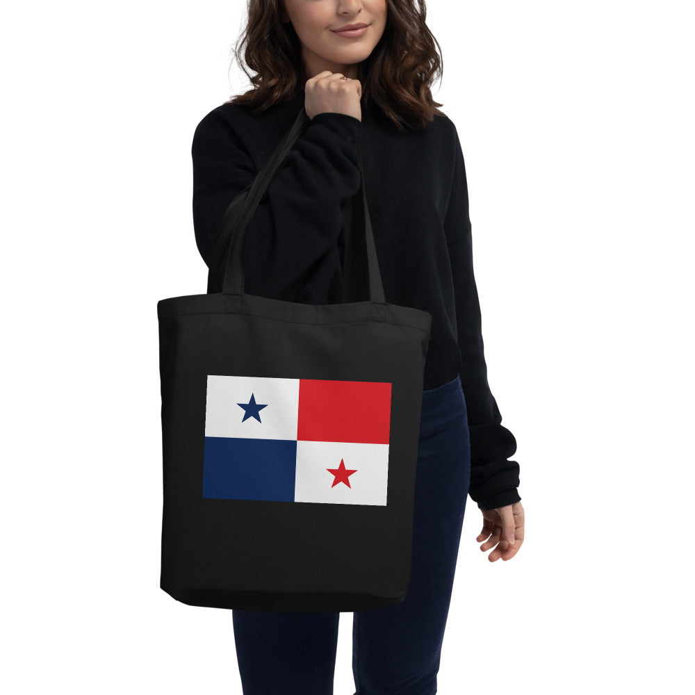 National Flag Tote Bags - Collection 3 Panama tote-black