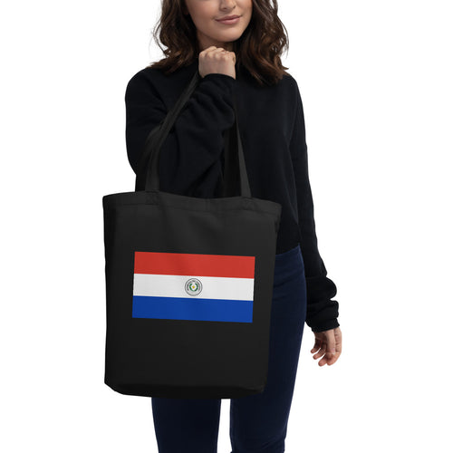 National Flag Tote Bags - Collection 3 Paraguay / One size / Black