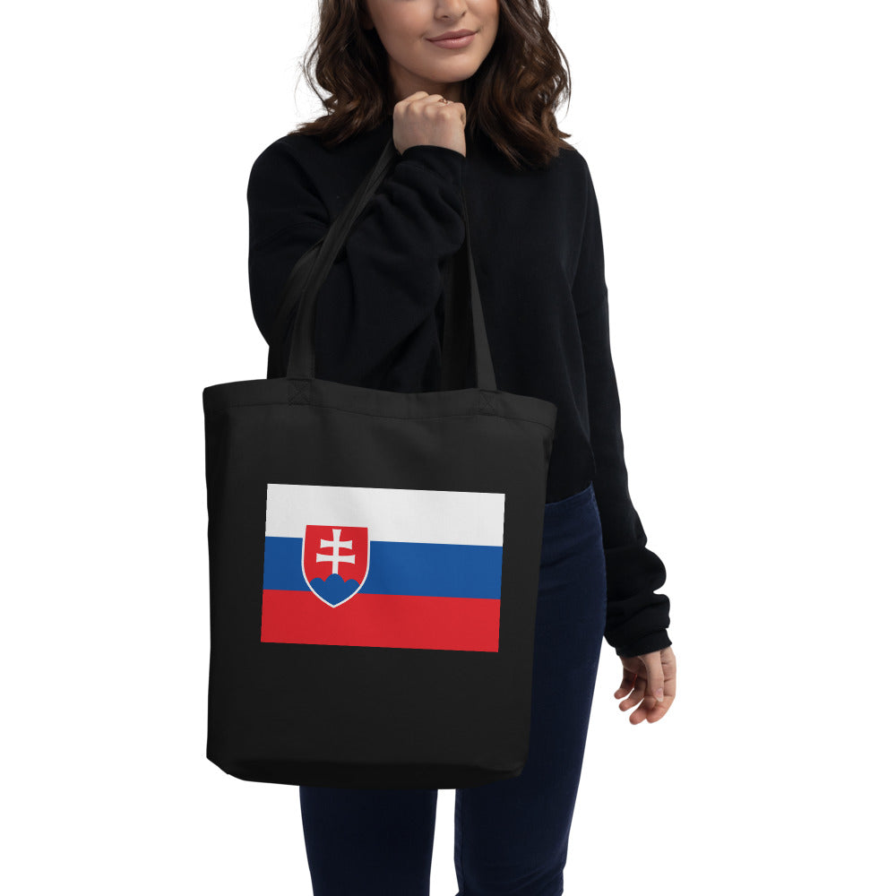 National Flag Tote Bags - Collection 4 Slovakia tote-black