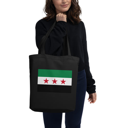 National Flag Tote Bags - Collection 4 Syria / One size / Black