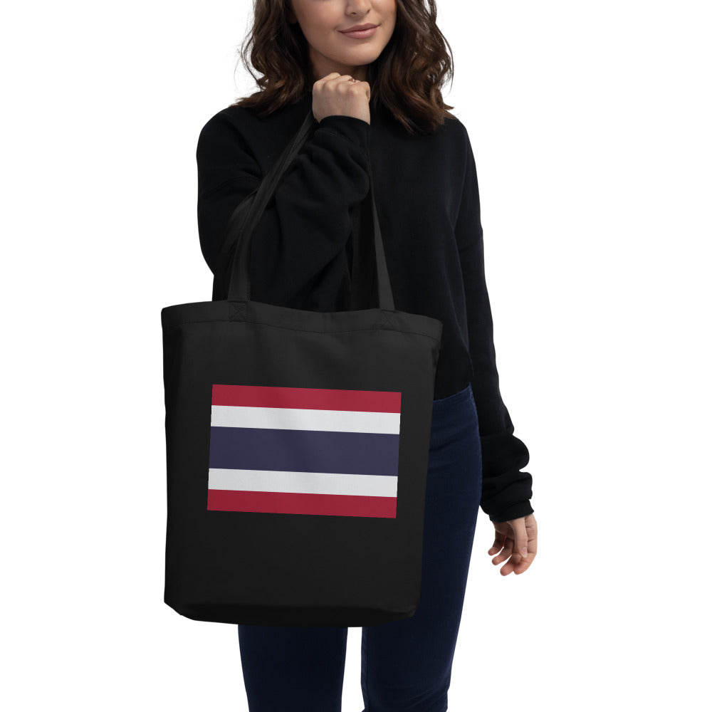 National Flag Tote Bags - Collection 4 Thailand tote-black