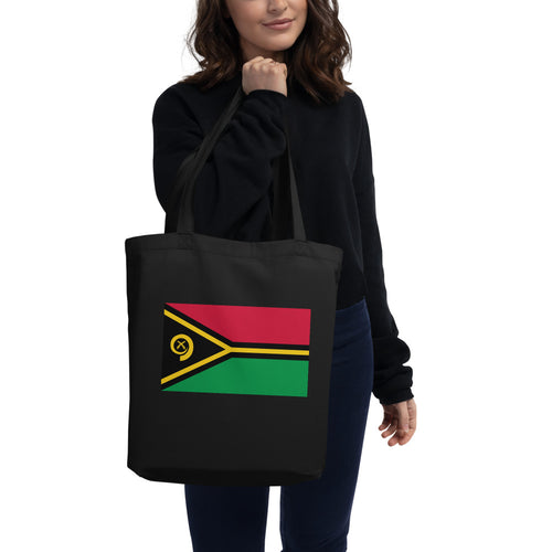 National Flag Tote Bags - Collection 4 Vanuatu / One size / Black