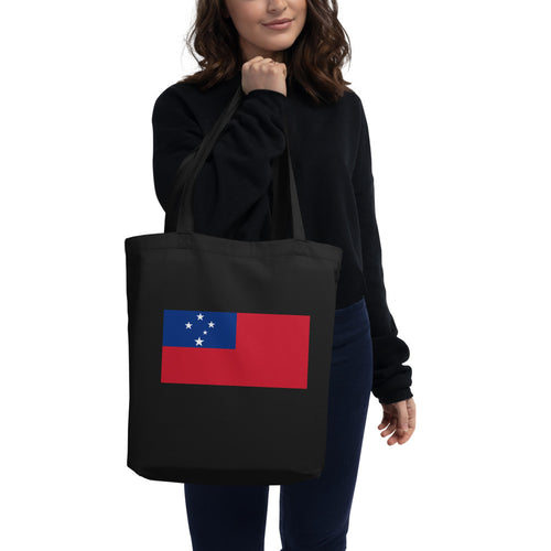 National Flag Tote Bags - Collection 4 Samoa / One size / Black