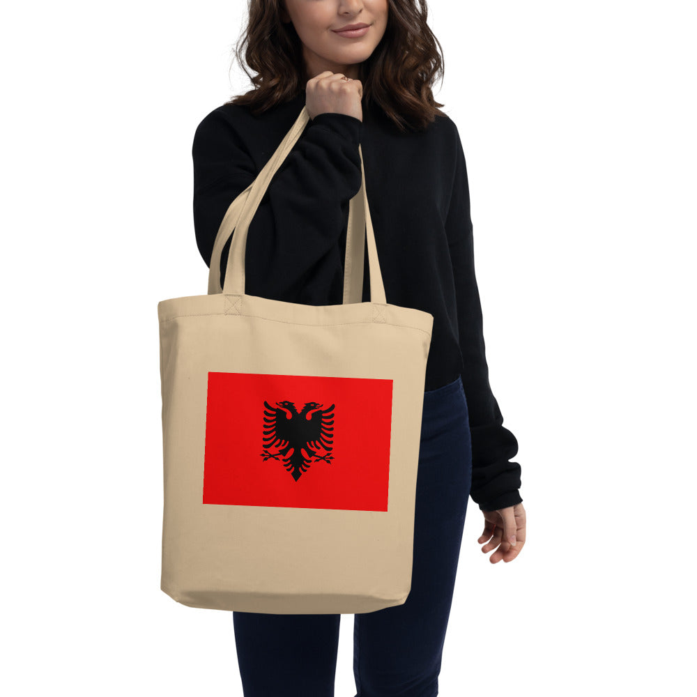 National Flag Tote Bags - Collection 1 Albania tote-oyster