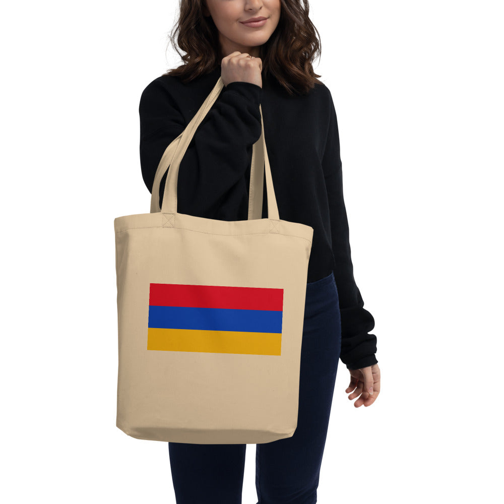 National Flag Tote Bags - Collection 1 Armenia tote-oyster
