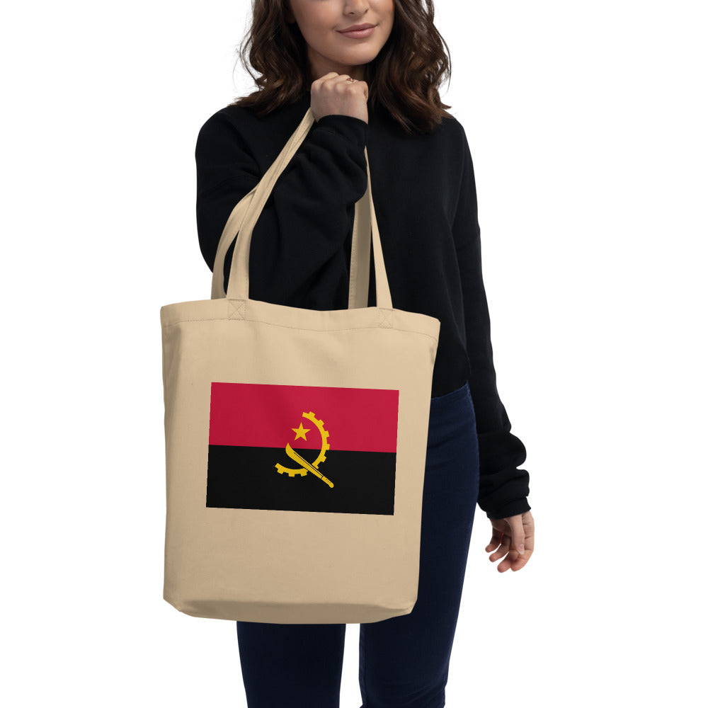 National Flag Tote Bags - Collection 1 Angola tote-oyster