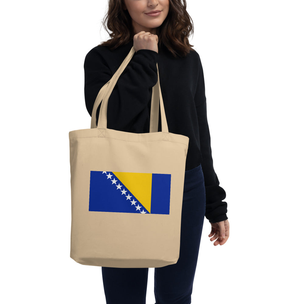 National Flag Tote Bags - Collection 1 Bosnia & Herzegovina tote-oyster