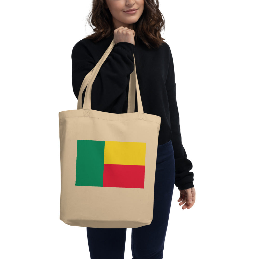National Flag Tote Bags - Collection 1 Benin tote-oyster