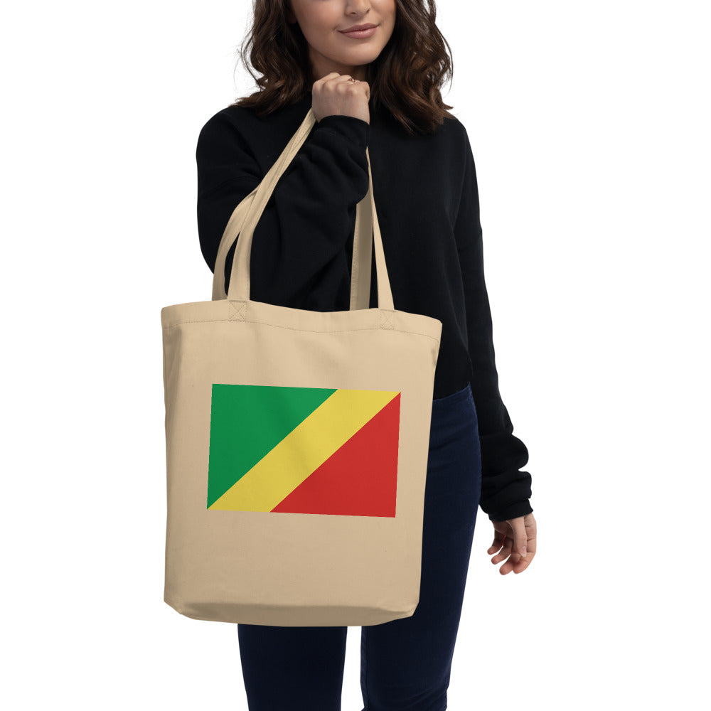 National Flag Tote Bags - Collection 1 Republic of the Congo tote-oyster